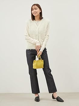 Amazon | [ミラオーウェン] Vネックプルオーバーシャギーニット